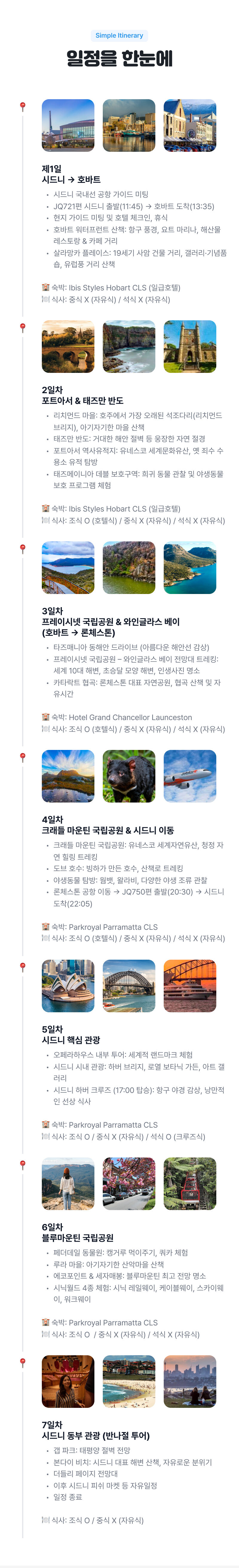 타즈매니아 & 시드니 가이드 패키지 투어 상세 이미지 5