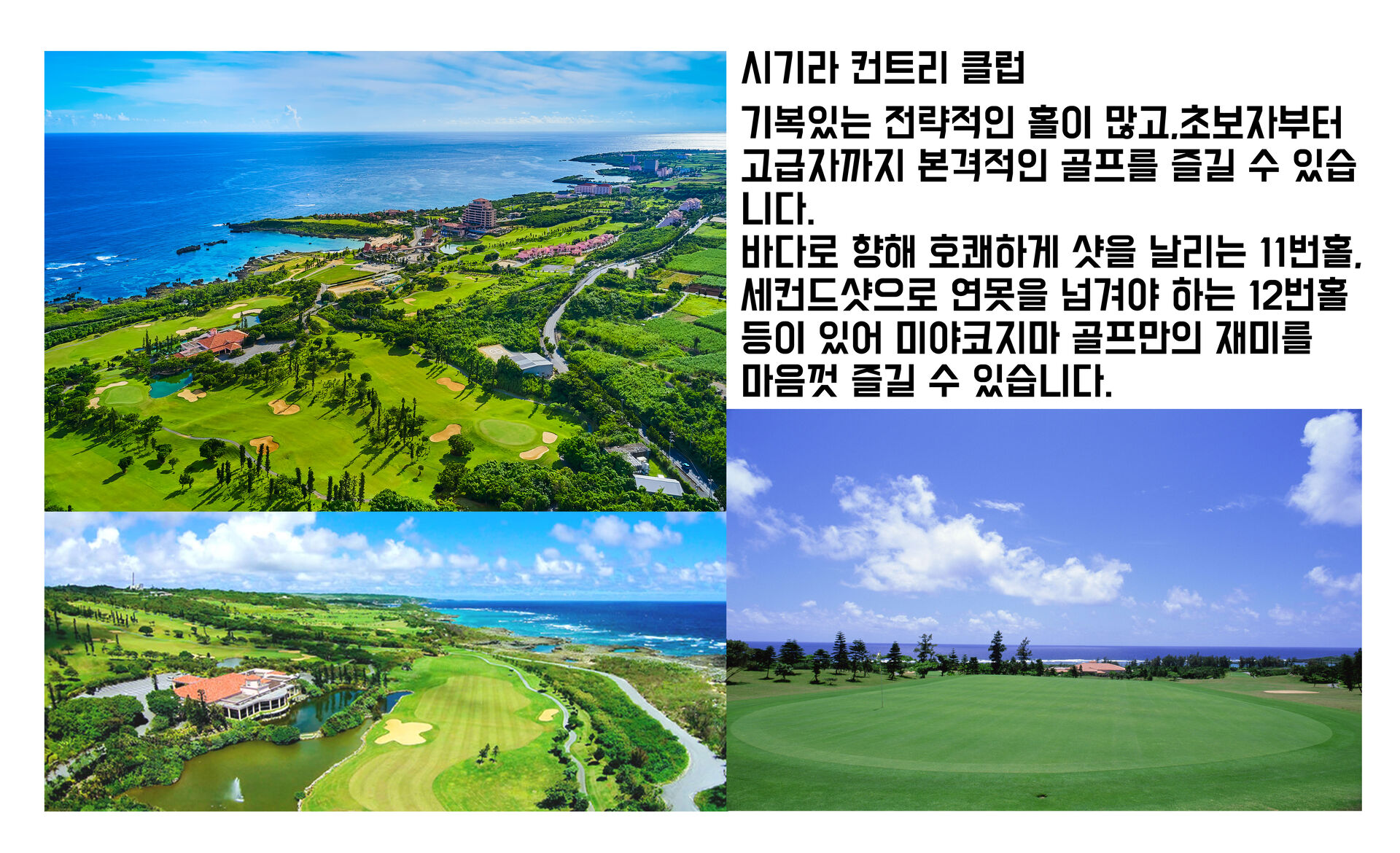 [미야코지마 골프] 시기라 컨트리 클럽 (그린+카트피 / 락커 불포함 / 송영 옵션) 상세 이미지 4