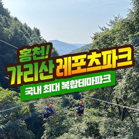 강원도 티켓·입장권 - [강원] 짚라인&서바이벌&어드벤처를 한곳에 홍천 가리산레포츠파크