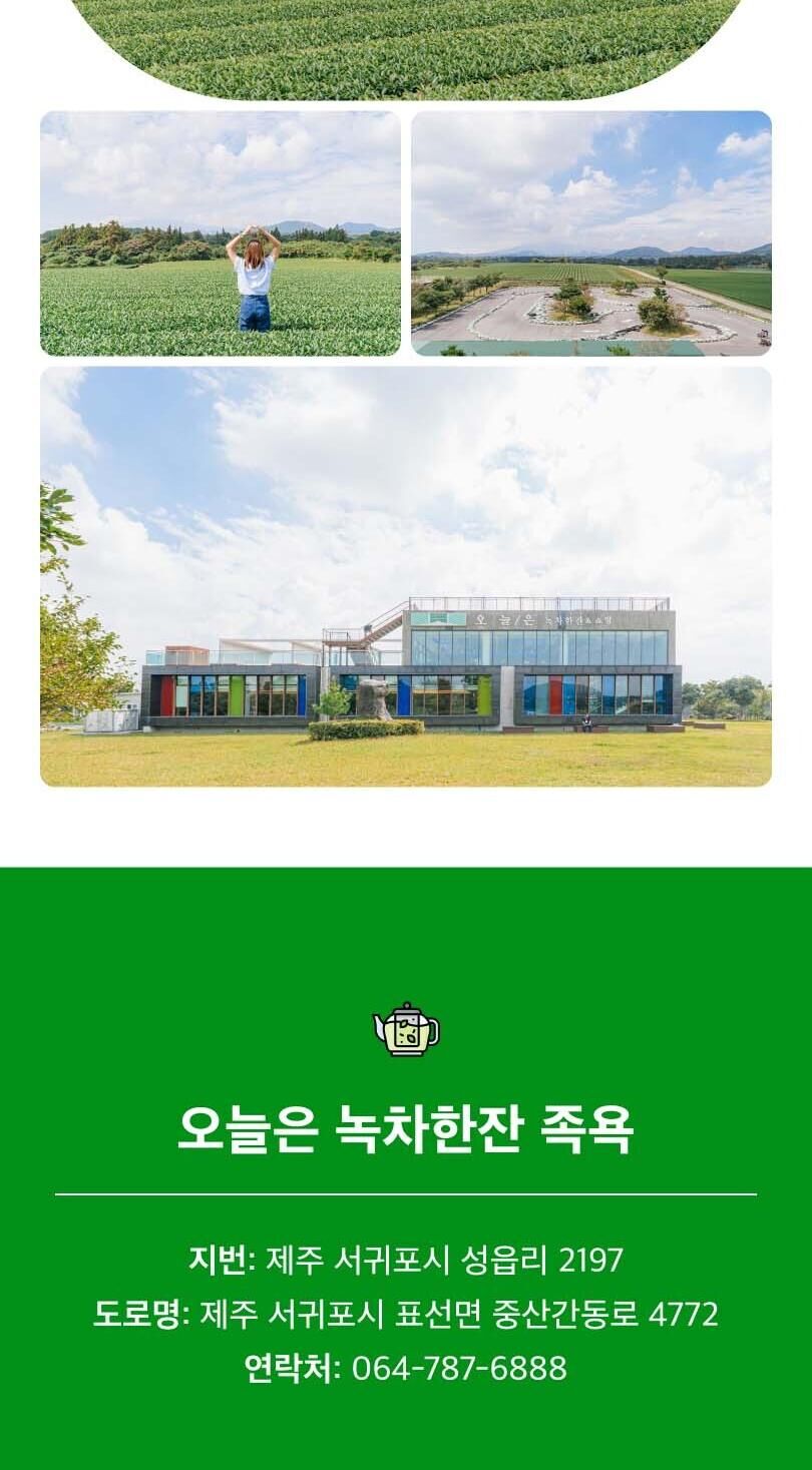 [제주] 오늘은 녹차족욕 상세 이미지 6