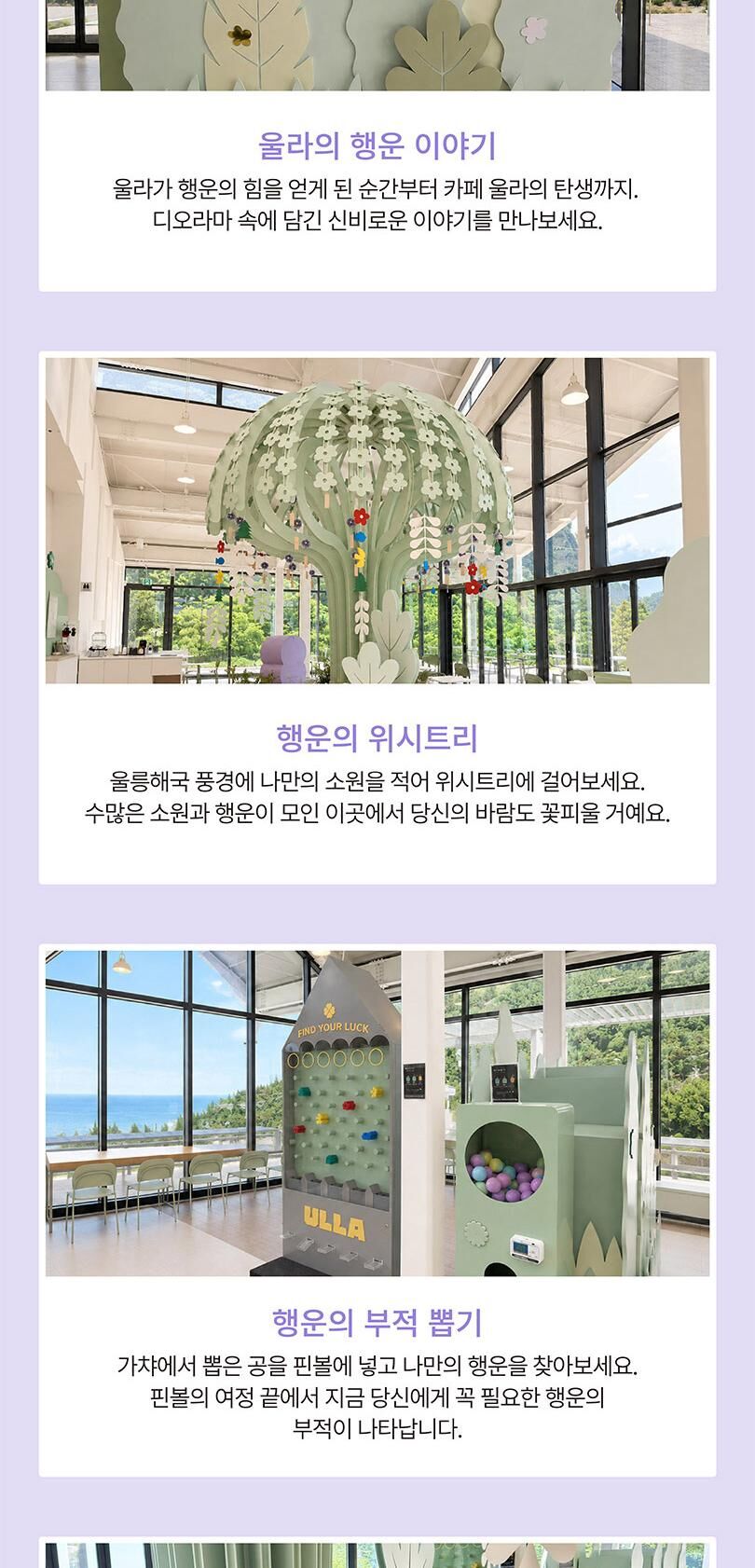 [울릉도] 카페울라 럭키가든 입장권+음료이용권 PKG  상세 이미지 4