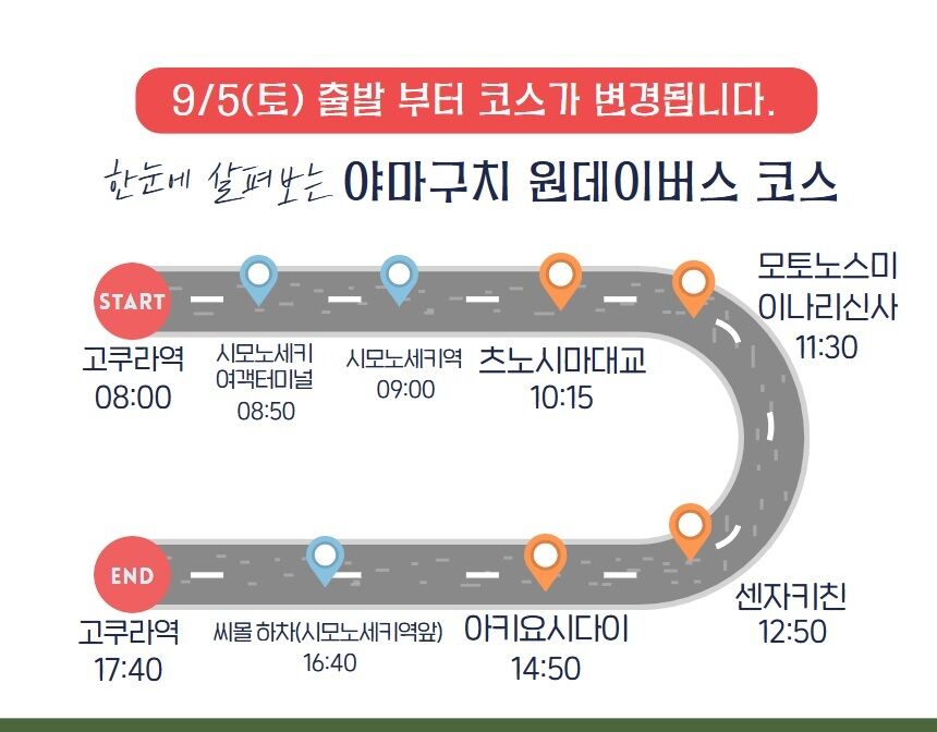 부관훼리 야마구치 일일 버스 투어 시모노세키 고쿠라역 출발 일본 소도시 여행 상세 이미지 3