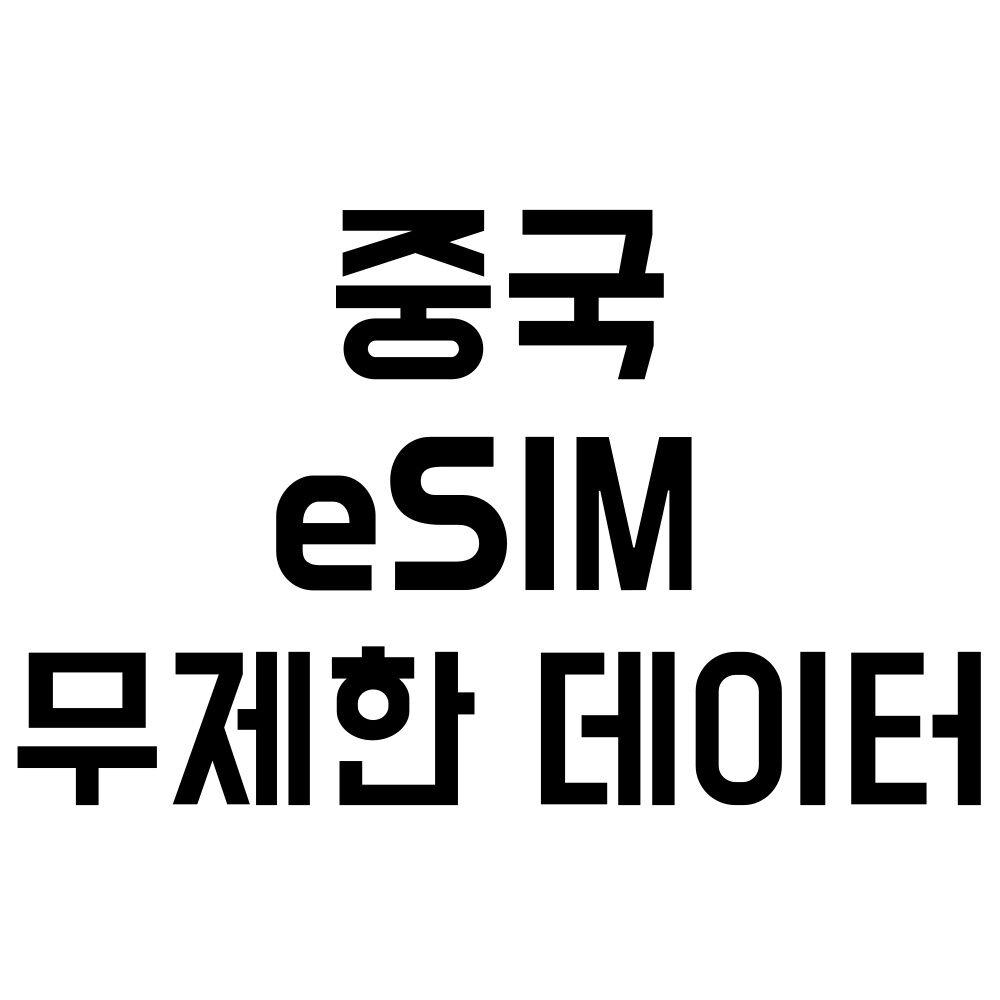 중국 eSIM e심 데일리 무제한 데이터 3일-30일 이심나라 출국준비물해외여행 이심로밍