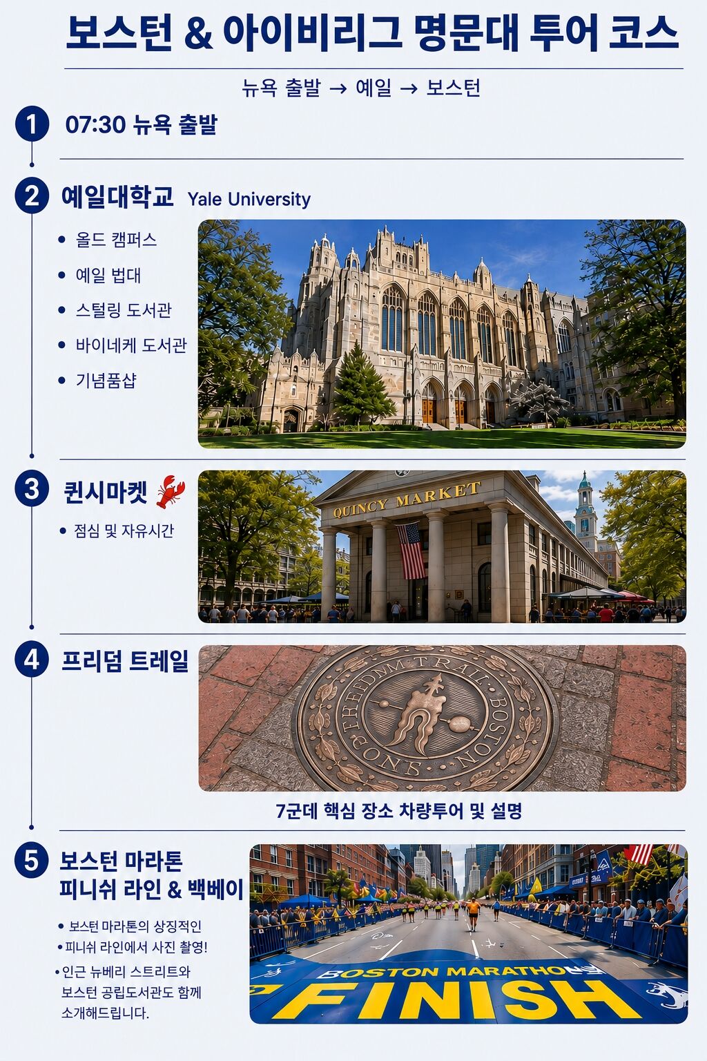 [뉴욕투어플래너] 뉴욕 출발 보스턴 당일 이유준 가이드 아이비리그 프리미엄 단독 투어 상세 이미지 6