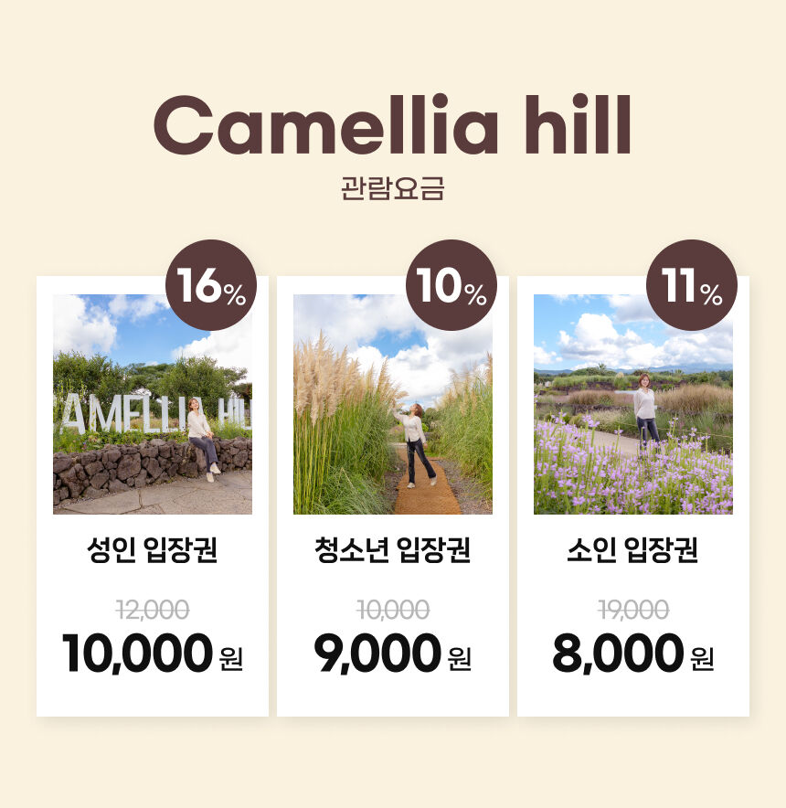 [제주] 카멜리아힐 + 고흐의정원 (+추가 관광지 혜택증정) 상세 이미지 5