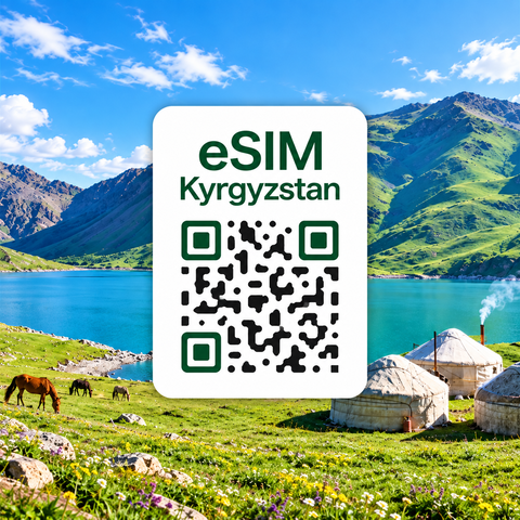 비슈케크 여행 준비물 - 키르기스스탄 이심 eSIM 데이터 전용 종량제 요금제 이심통