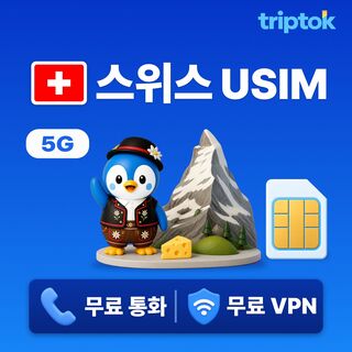 취리히 여행 준비물 - 스위스 전지역 취리히 USIM 유심 데이터