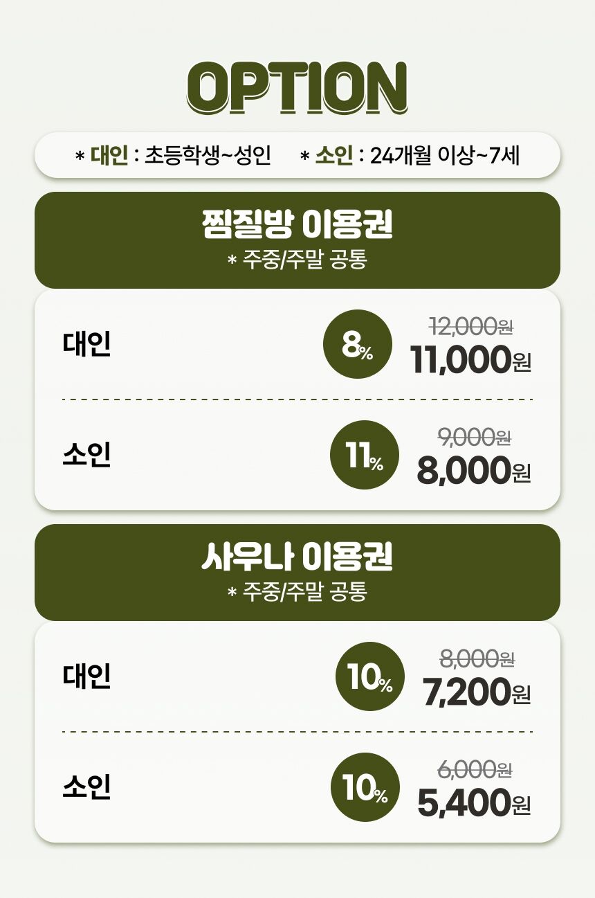 [김해] 장유 찜질방 추천 맑은샘워터랜드 찜질방사우나 이용권 상세 이미지 3