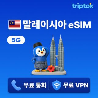 쿠알라룸푸르 여행 준비물 - 말레이시아 전지역 쿠알라룸푸르 페낭 코타키나발루 eSIM e심 데이터