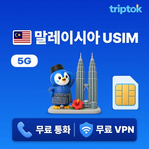 쿠알라룸푸르 여행 준비물 - 말레이시아 전지역 쿠알라룸푸르 페낭 코타키나발루 USIM 유심 데이터