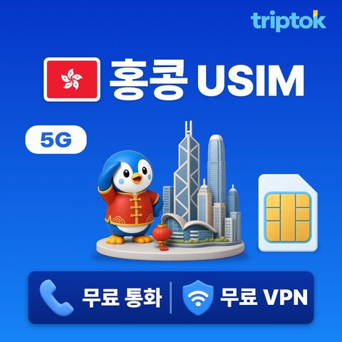 홍콩 여행 준비물 - 홍콩 전지역 USIM 유심 데이터