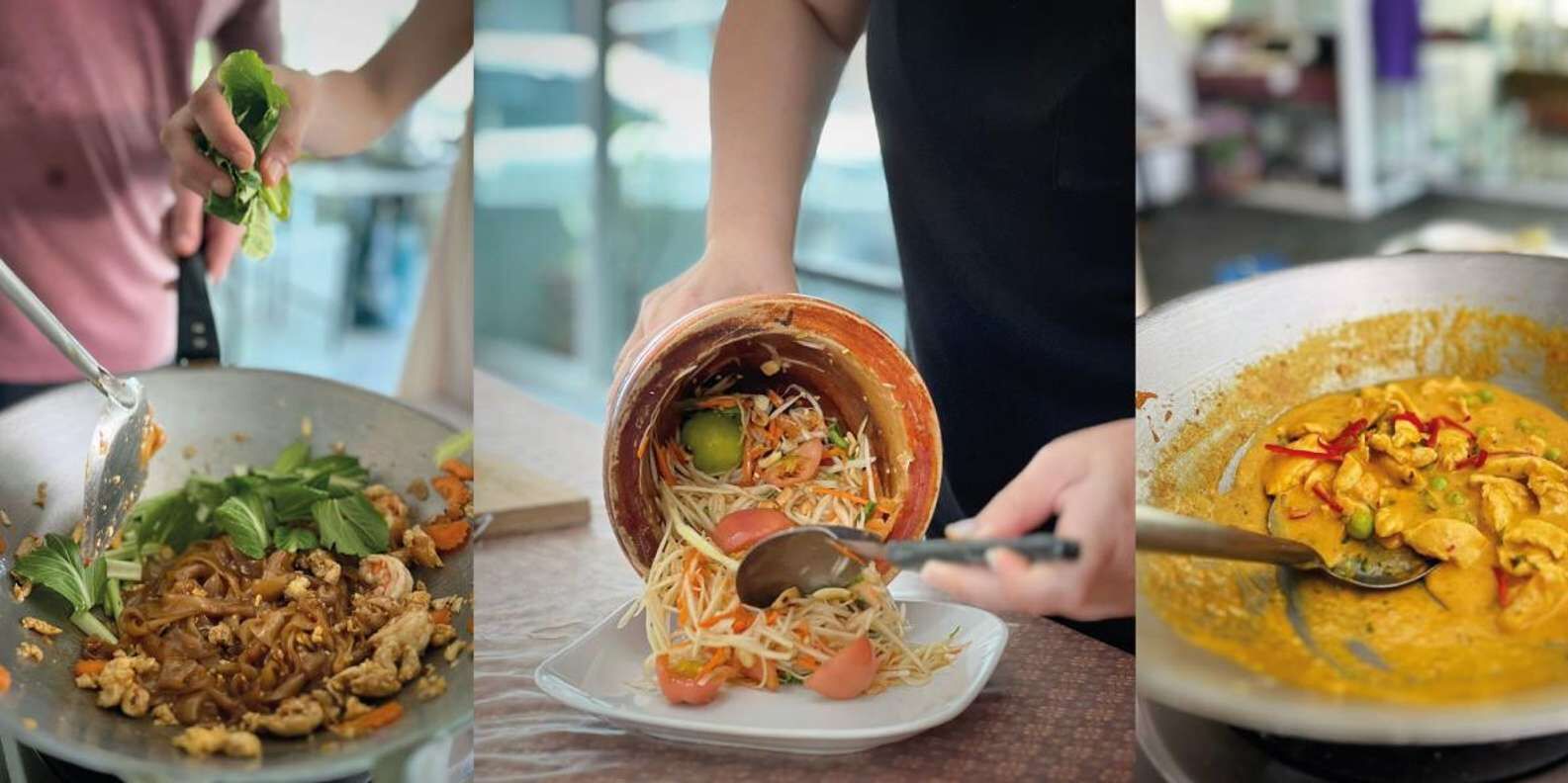 15년 경력 강사와 함께하는 100% 할랄 태국 쿠킹 클래스 + 시장 투어