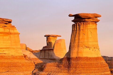 캘거리 투어 - Day of Dinosaurs & Hoodoos from Calgary 에서 Drumheller Badlands