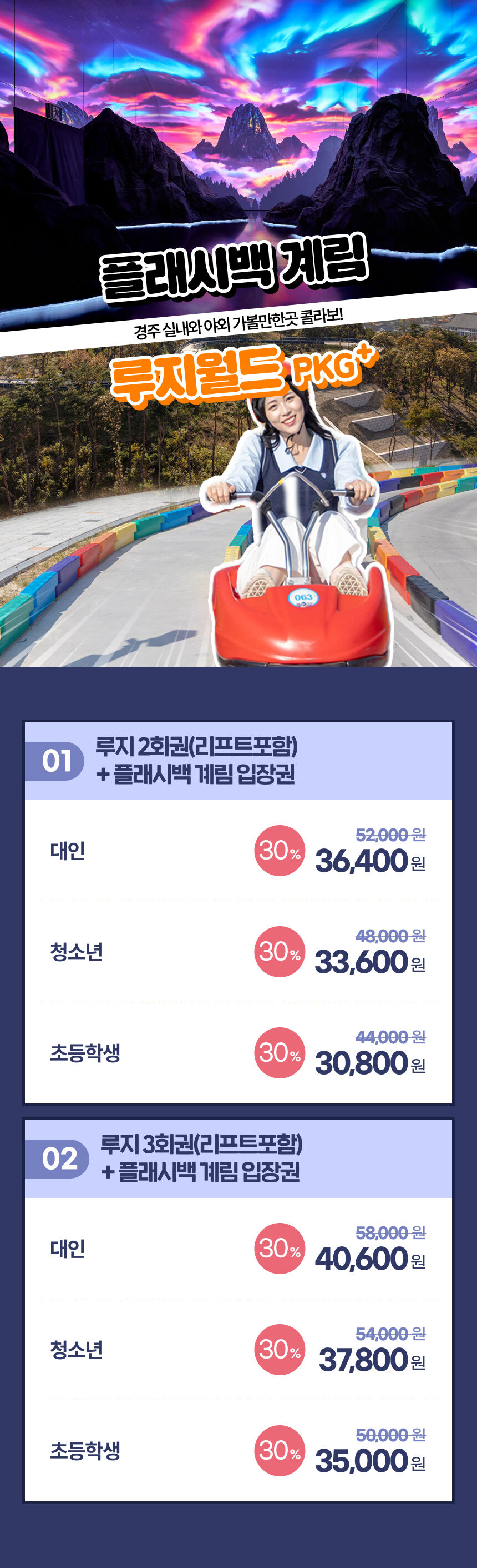 [경주가볼만한곳] 플래시백 계림 미디어전시관+루지월드 이용권 상세 이미지 3