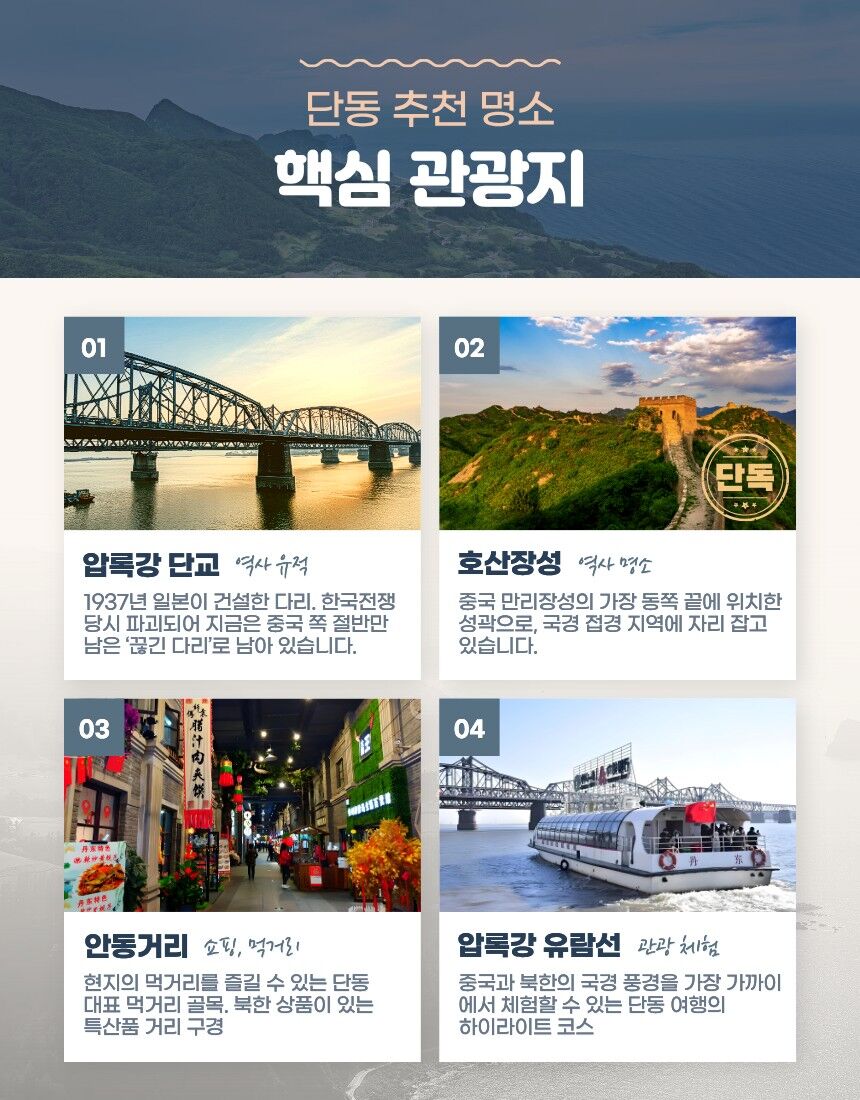 [대련 출발] 한국어 가이드와 함께하는 단동 당일투어｜북한 조망·압록강 핵심 여행 상세 이미지 3