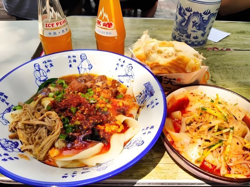 시안 특별한 도시 산책과 푸드 투어 : 사진차오 거리, 시안성벽(서안성장), 융싱팡