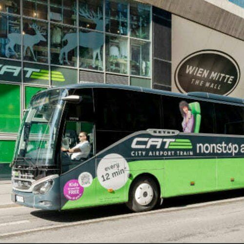 빈 공항: 빈 미테 역에서 편도 CAT 버스 환승