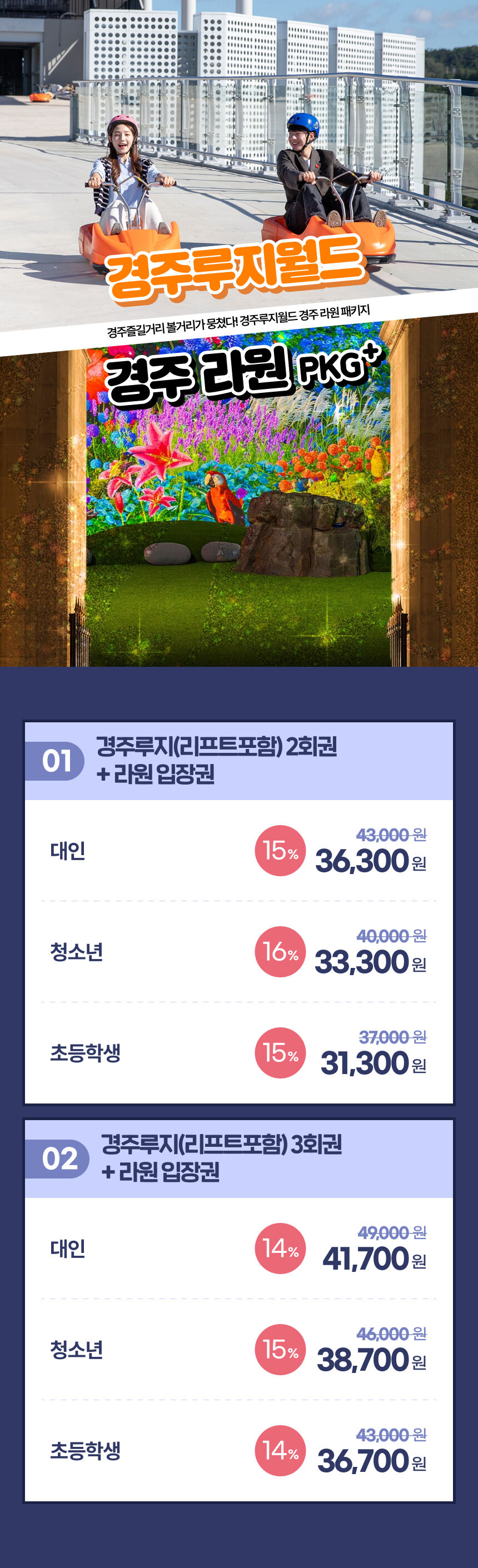 [경주가볼만한곳] 경주 루지월드+라원 미디어아트 패키지 이용권  상세 이미지 4
