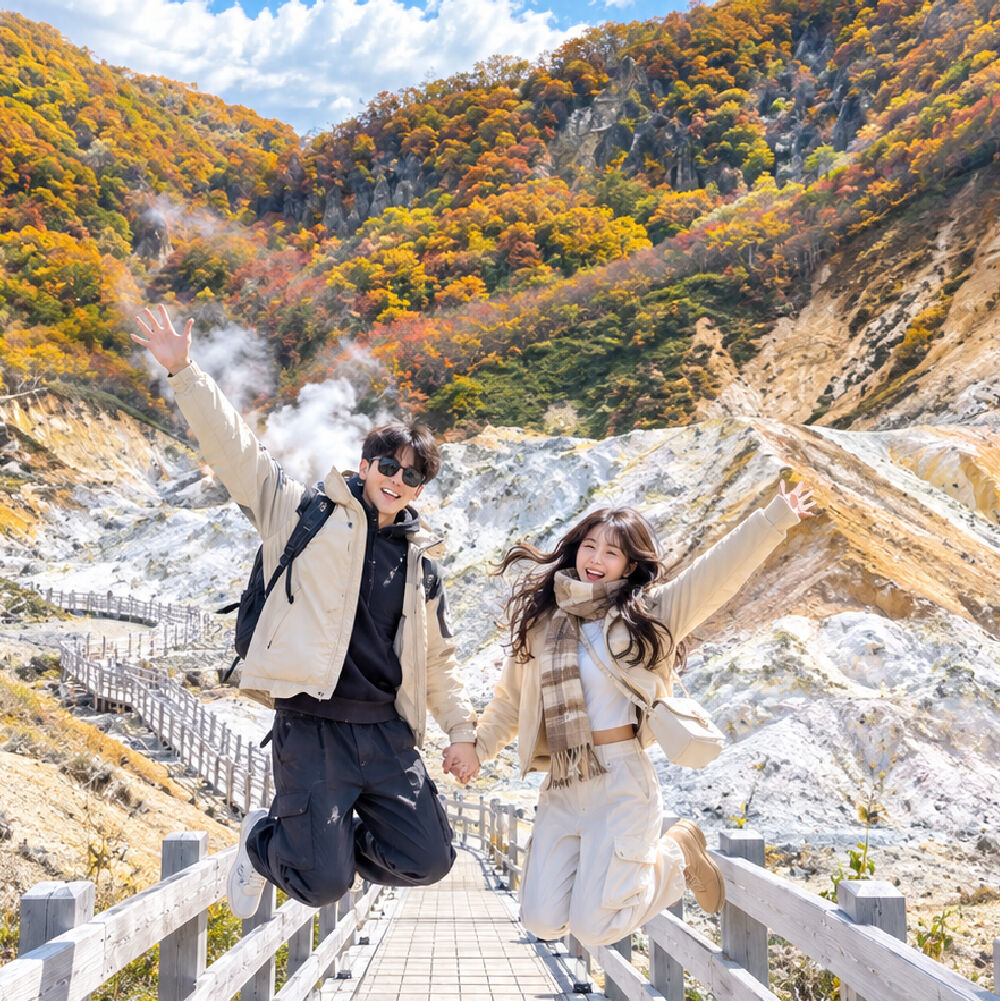 [삿포로]노보리베츠 조잔케이온천N도야호수N사이로 전망대N노보리베츠지옥계곡 홋카이도 1일버스