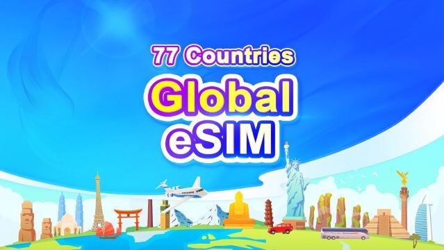 전 세계 77개국 4G/5G eSIM | 일일 패키지/데이터 패키지 | 1-30일 | 24시간 요금제 | QR 코드