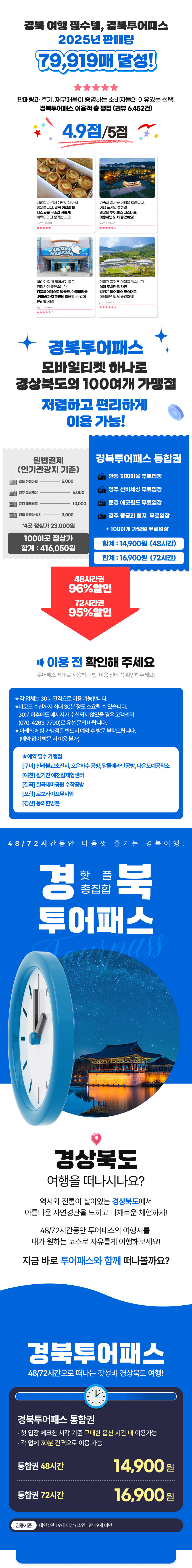 [경북투어패스] 경북투어패스 통합권 상세 이미지 3